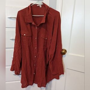 Linen Lightweight Snap Shirt